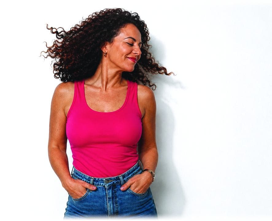 Mulher representando a campanha Ormona Outubro Rosa